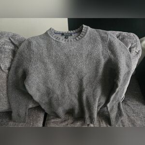 Banana Republic Womens Gray Italian Merino Wool Sweater. Large